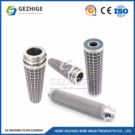 소결 금속 메쉬 주름형 소결 메쉬 필터 요소 소결 금속 필터 요소
