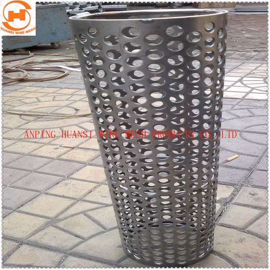 스테인레스 스틸 천공 금속 와이어 메쉬 필터 요소